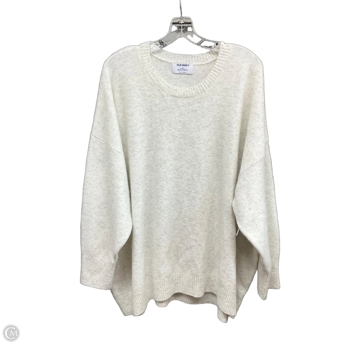 Sweater By Old Navy In White, Size: 3x