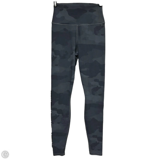 Athletic Leggings By Alo In Black & Grey, Size: Xs