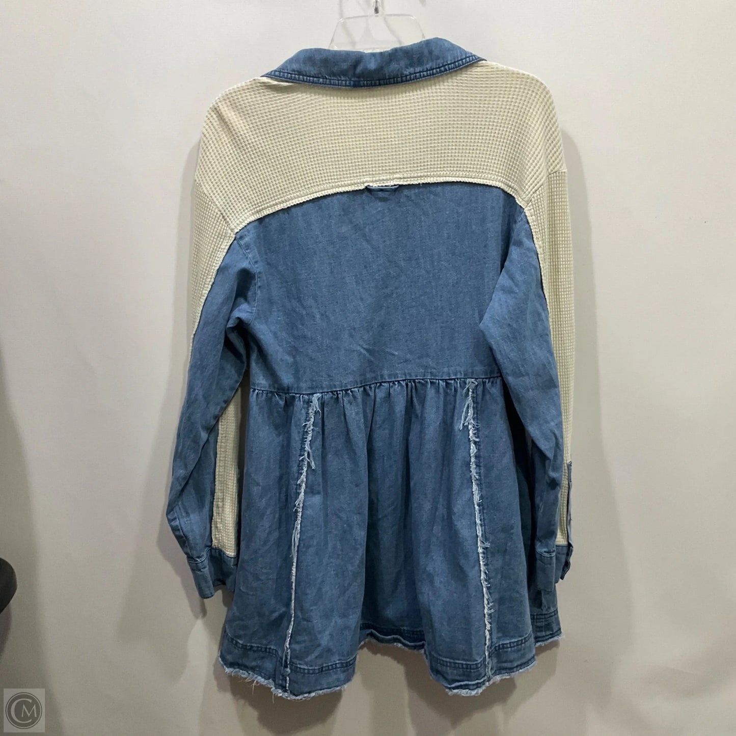 Dress Casual Short By Free People In Blue Denim, Size: Xs