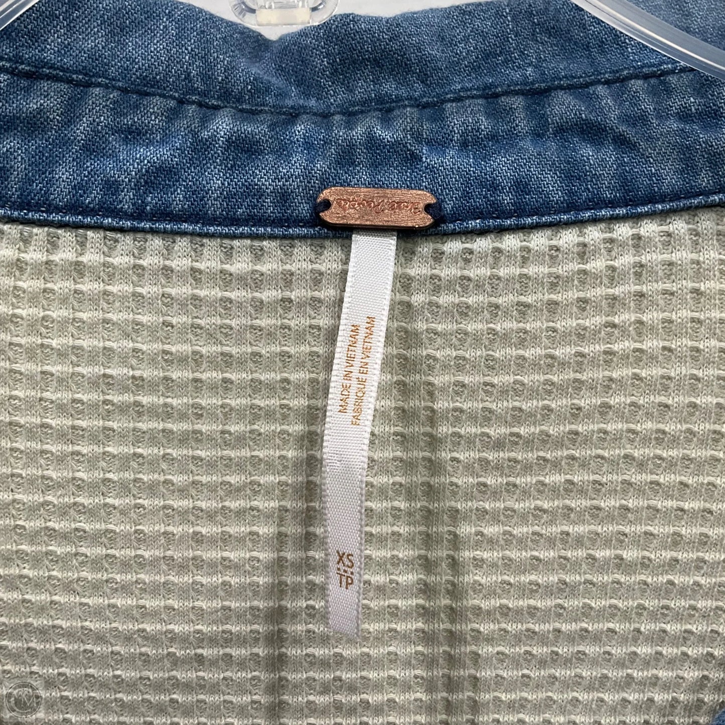 Dress Casual Short By Free People In Blue Denim, Size: Xs