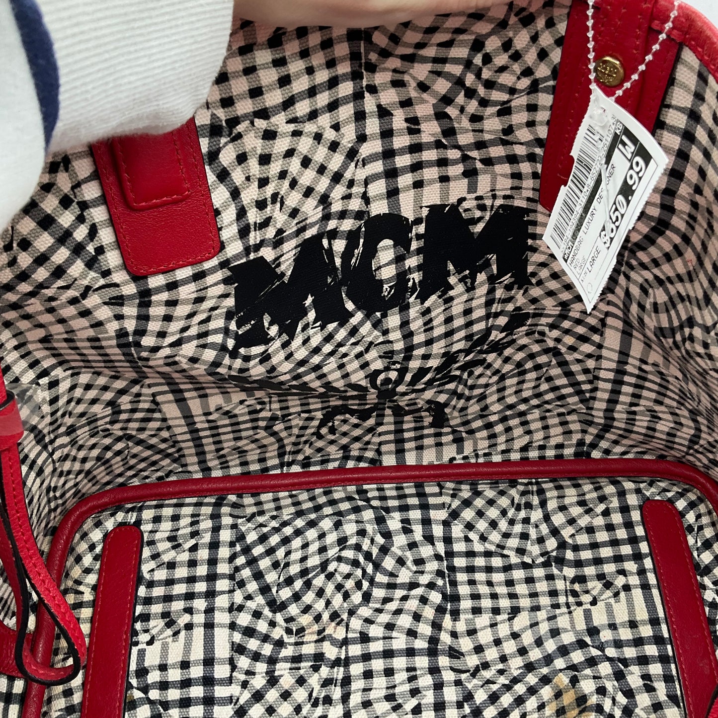 Handbag Luxury Designer By Mcm, Size: Large