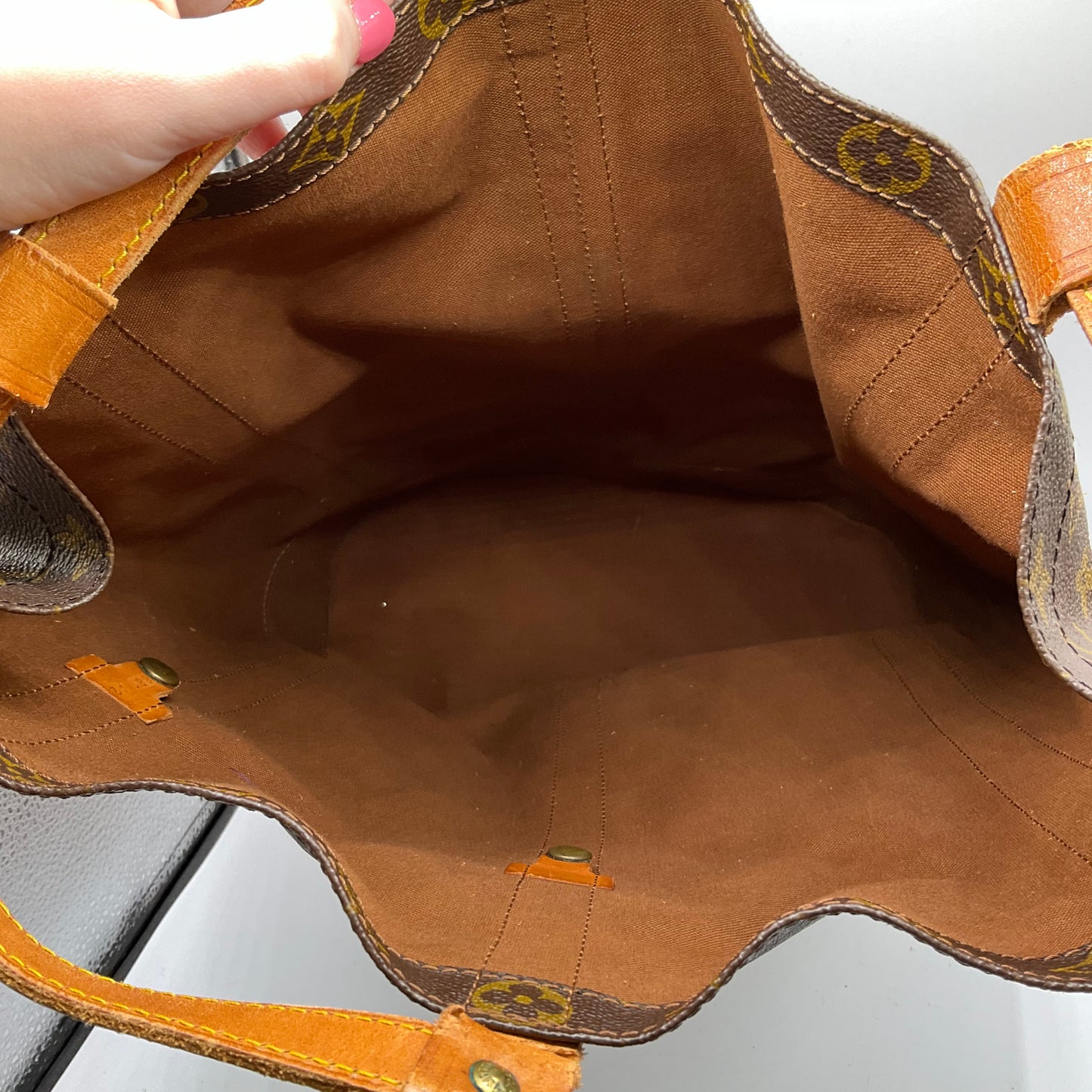 Backpack Luxury Designer By Louis Vuitton, Size: Large