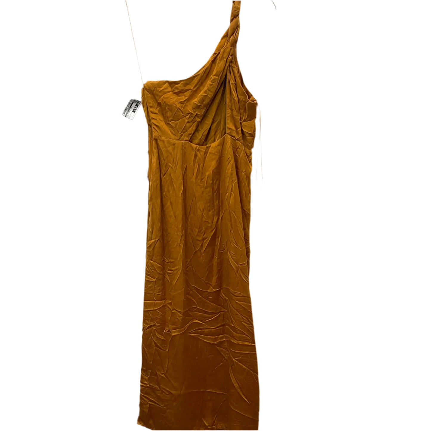 Dress Casual Midi By Anthropologie In Gold, Size: 4