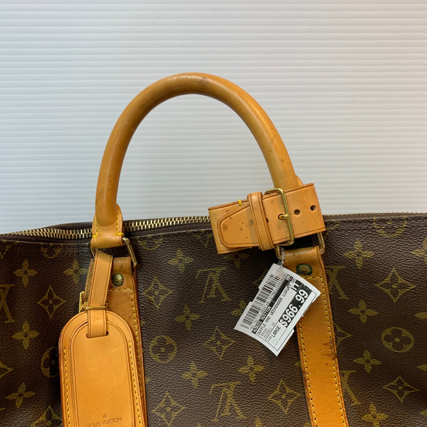Keepall 55 Luxury Designer By Louis Vuitton, Size: Large