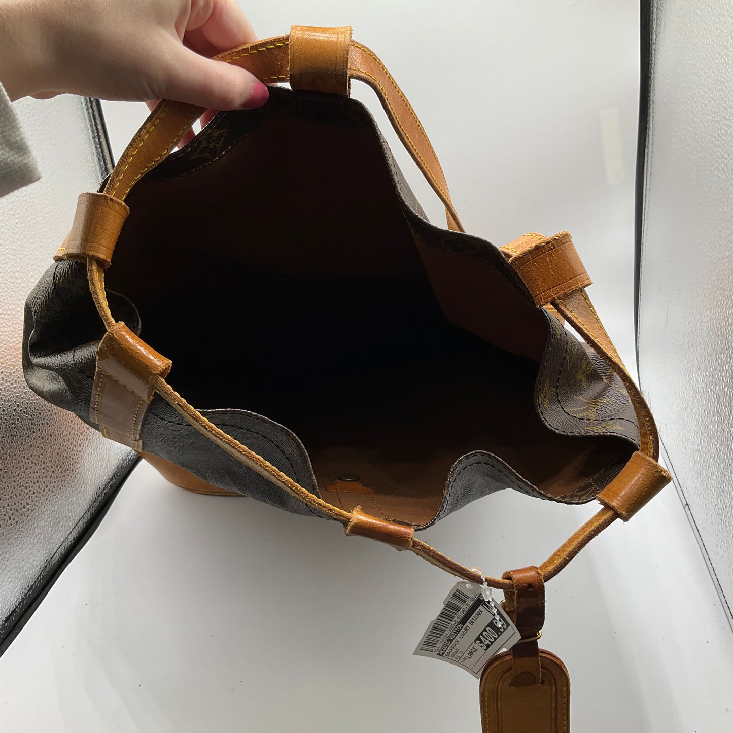 Backpack Luxury Designer By Louis Vuitton, Size: Large