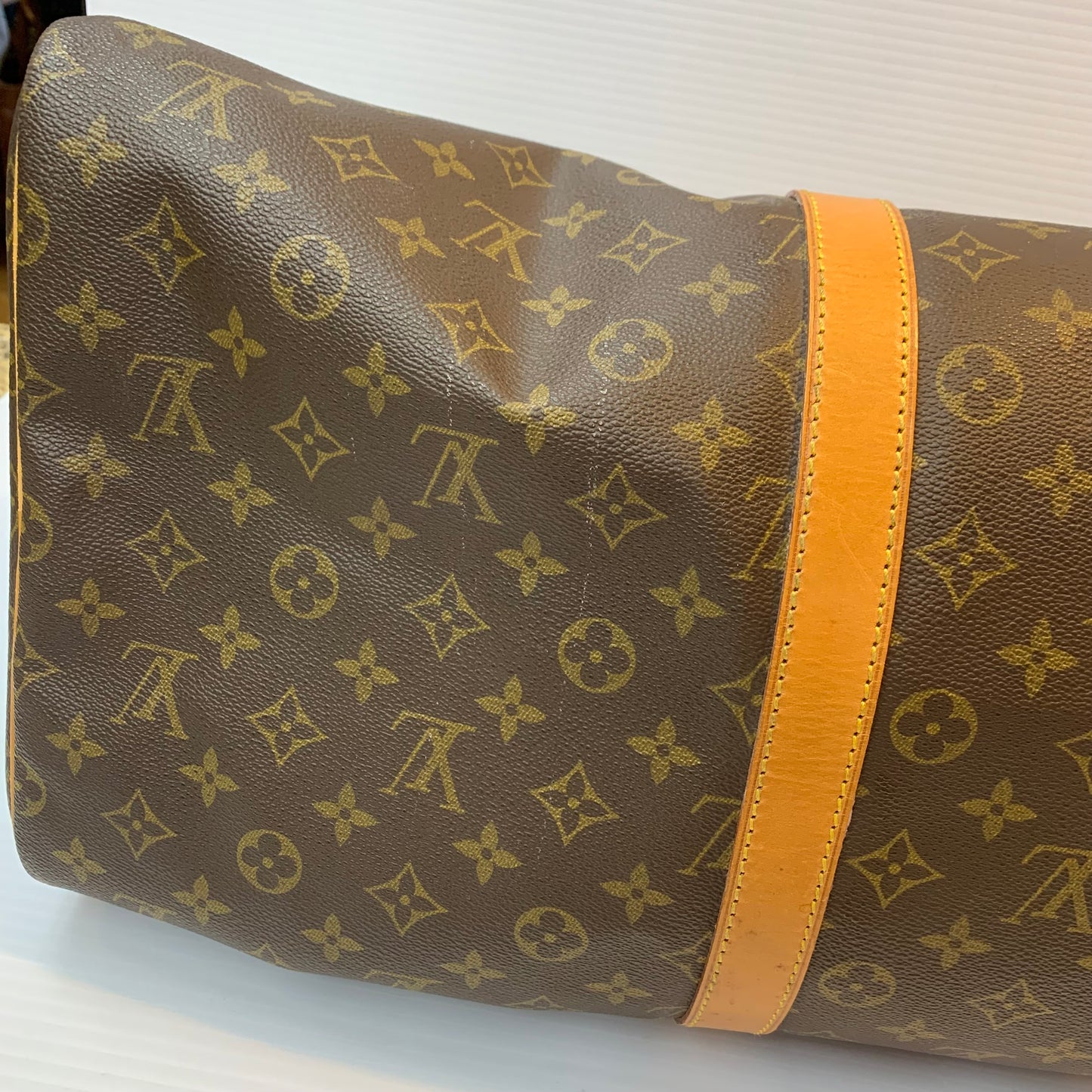 Keepall 55 Luxury Designer By Louis Vuitton, Size: Large