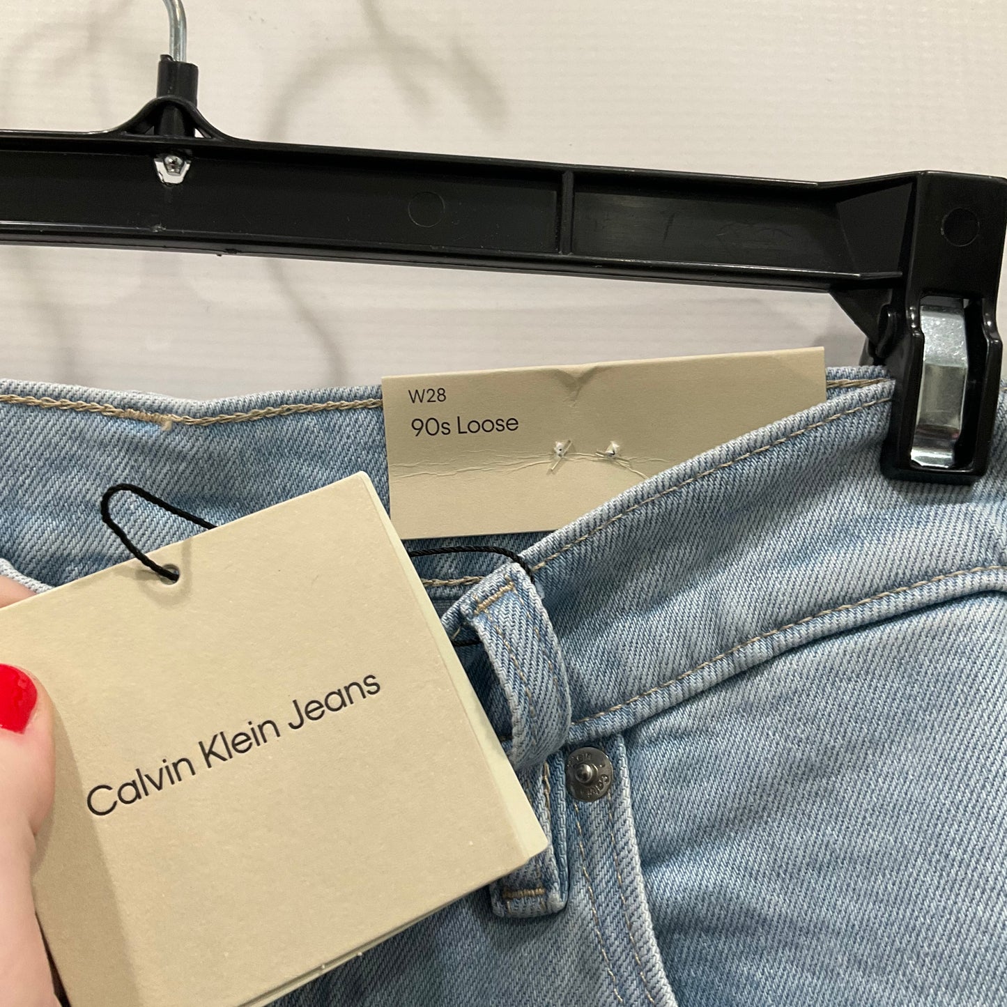 Jeans Straight By Calvin Klein In Blue, Size: 6