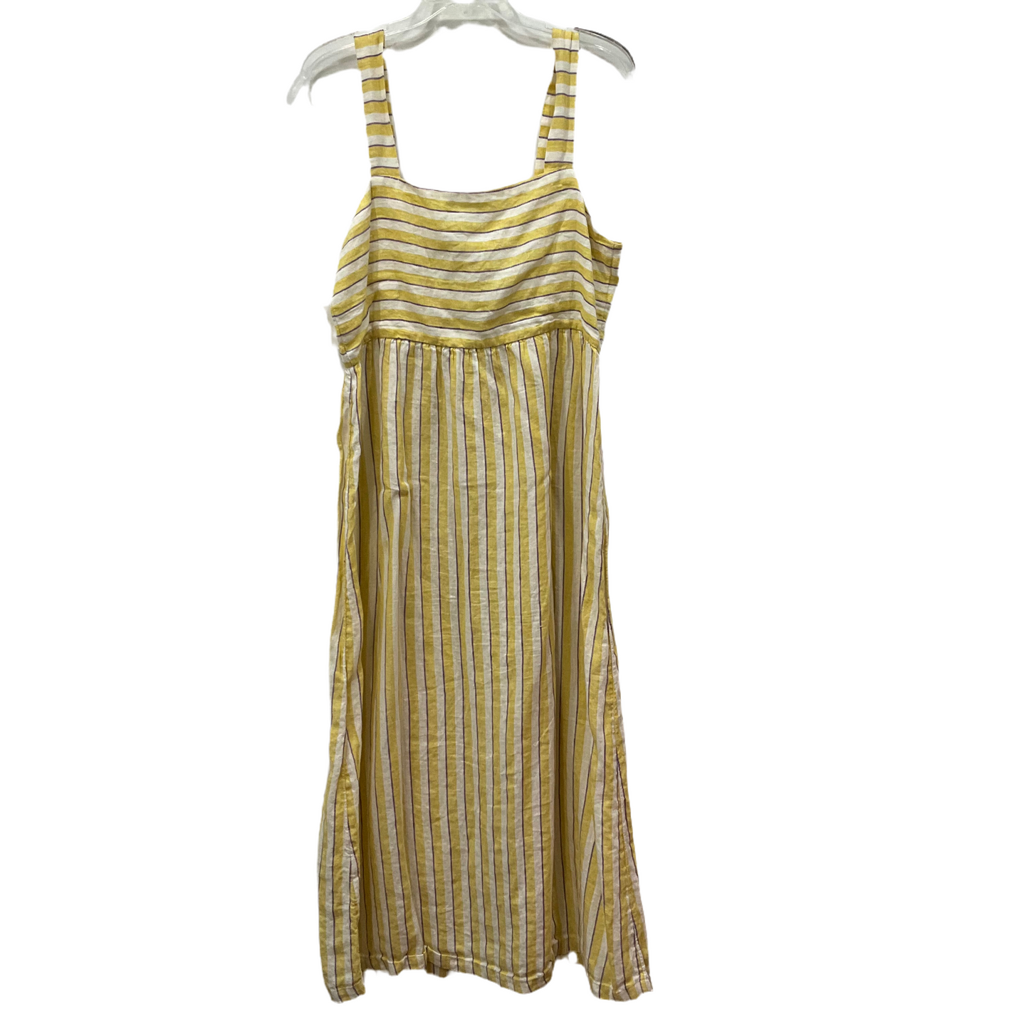 White & Yellow Dress Casual Maxi Rachel Zoe, Size 8