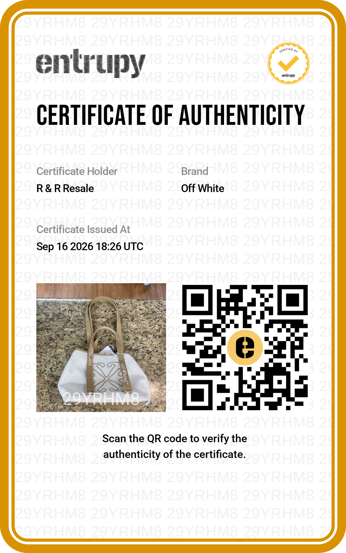 Handbag Luxury Designer By Off-white, Size: Medium