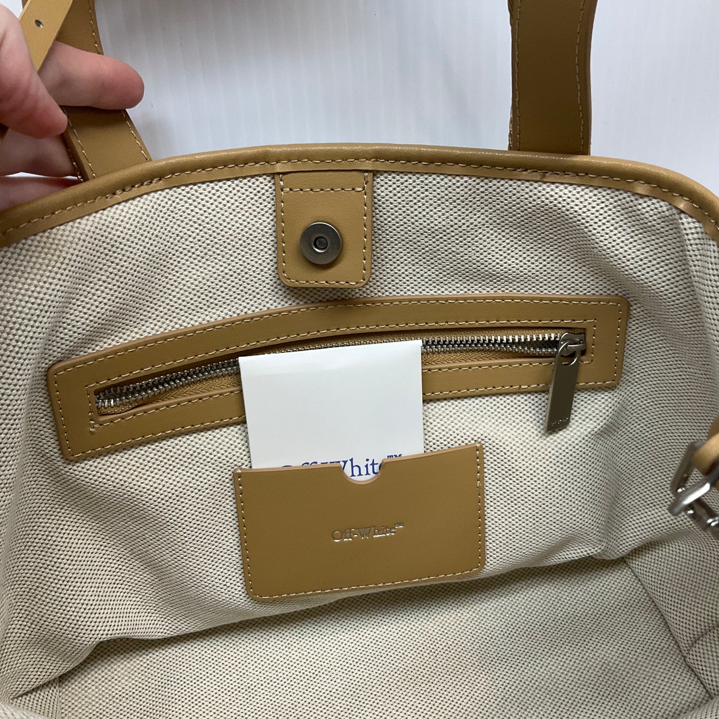 Handbag Luxury Designer By Off-white, Size: Medium