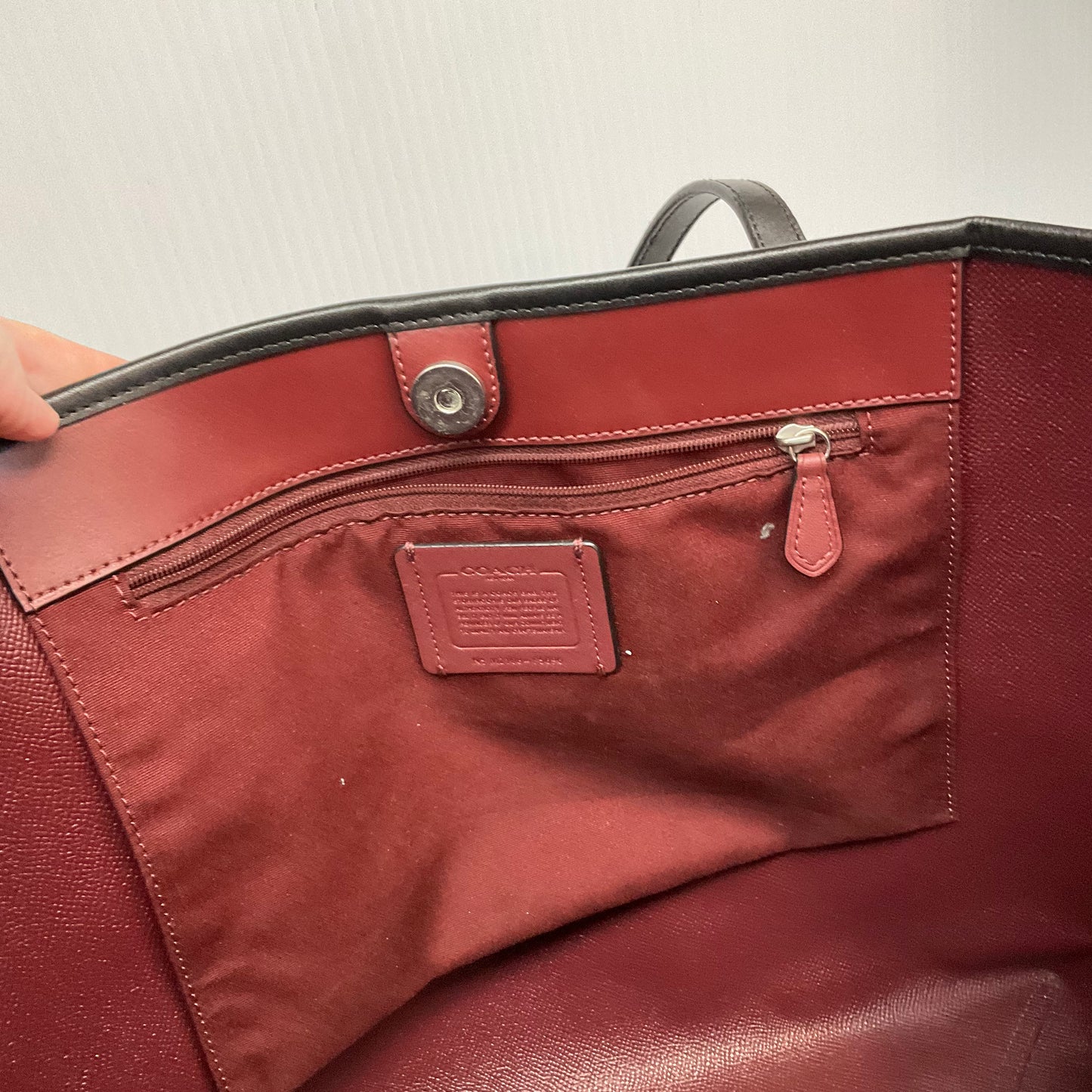 Tote Designer By Coach, Size: Large