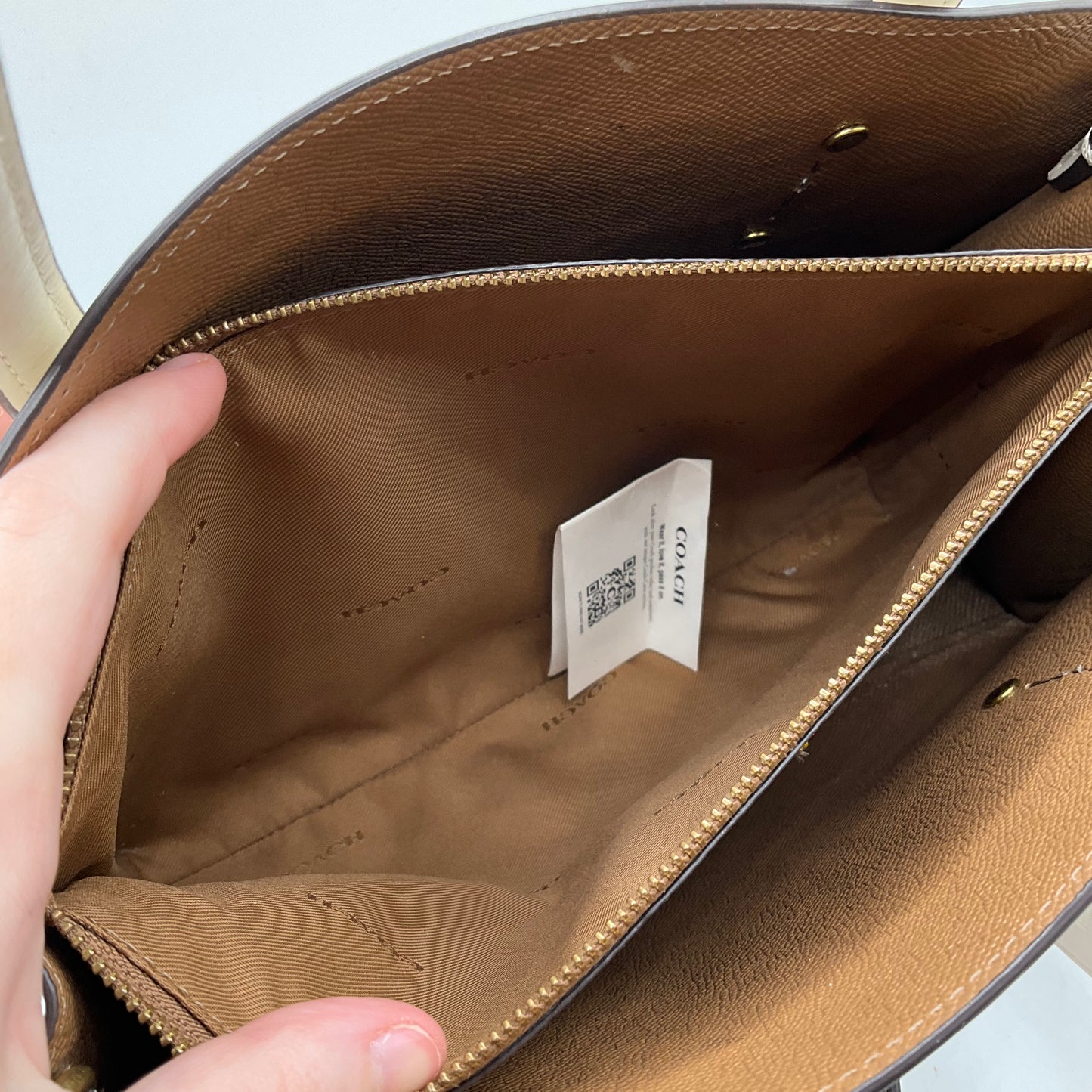Crossbody Designer By Coach, Size: Medium