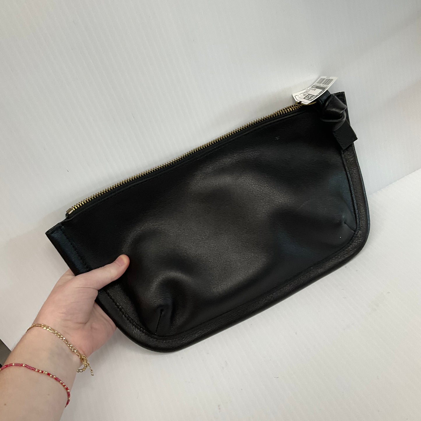 Clutch Leather By Madewell, Size: Medium