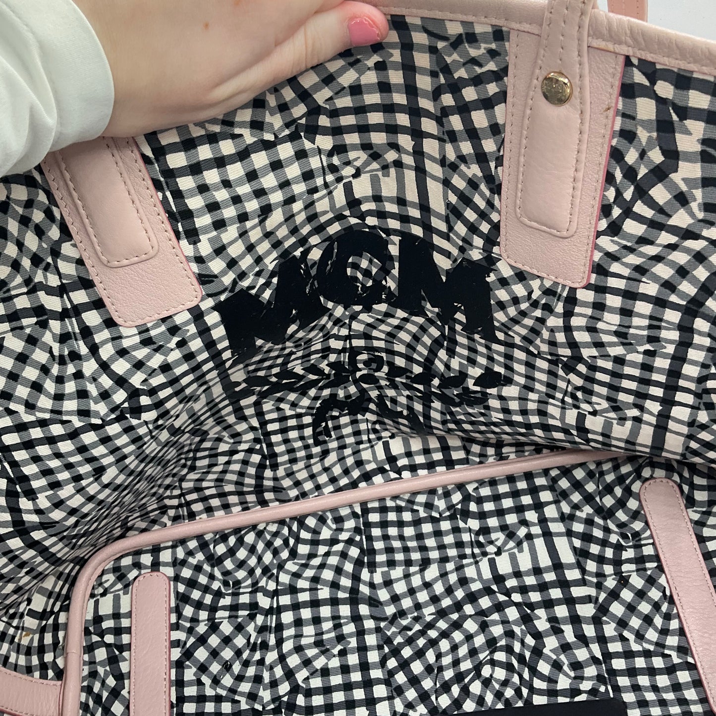 Handbag Luxury Designer By Mcm, Size: Large