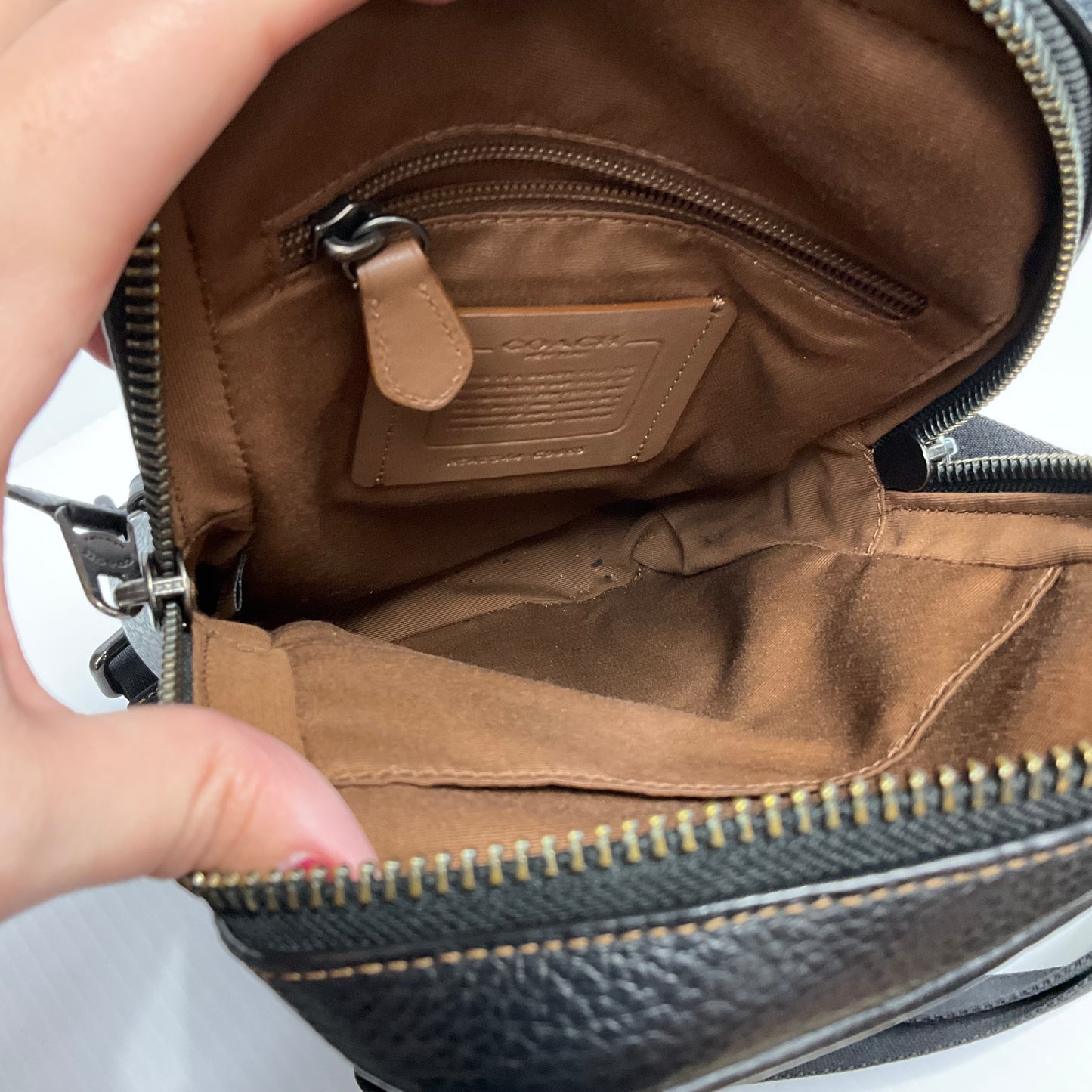Crossbody Designer By Coach, Size: Small