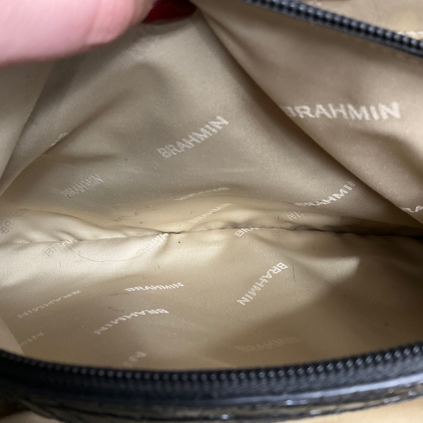Handbag Designer By Brahmin, Size: Large
