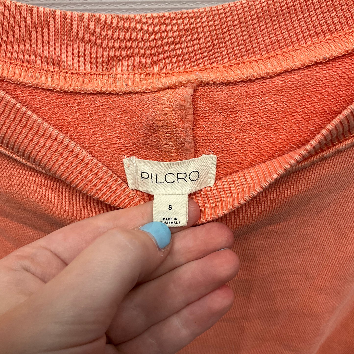 Sweatshirt Crewneck By Pilcro In Orange, Size: S