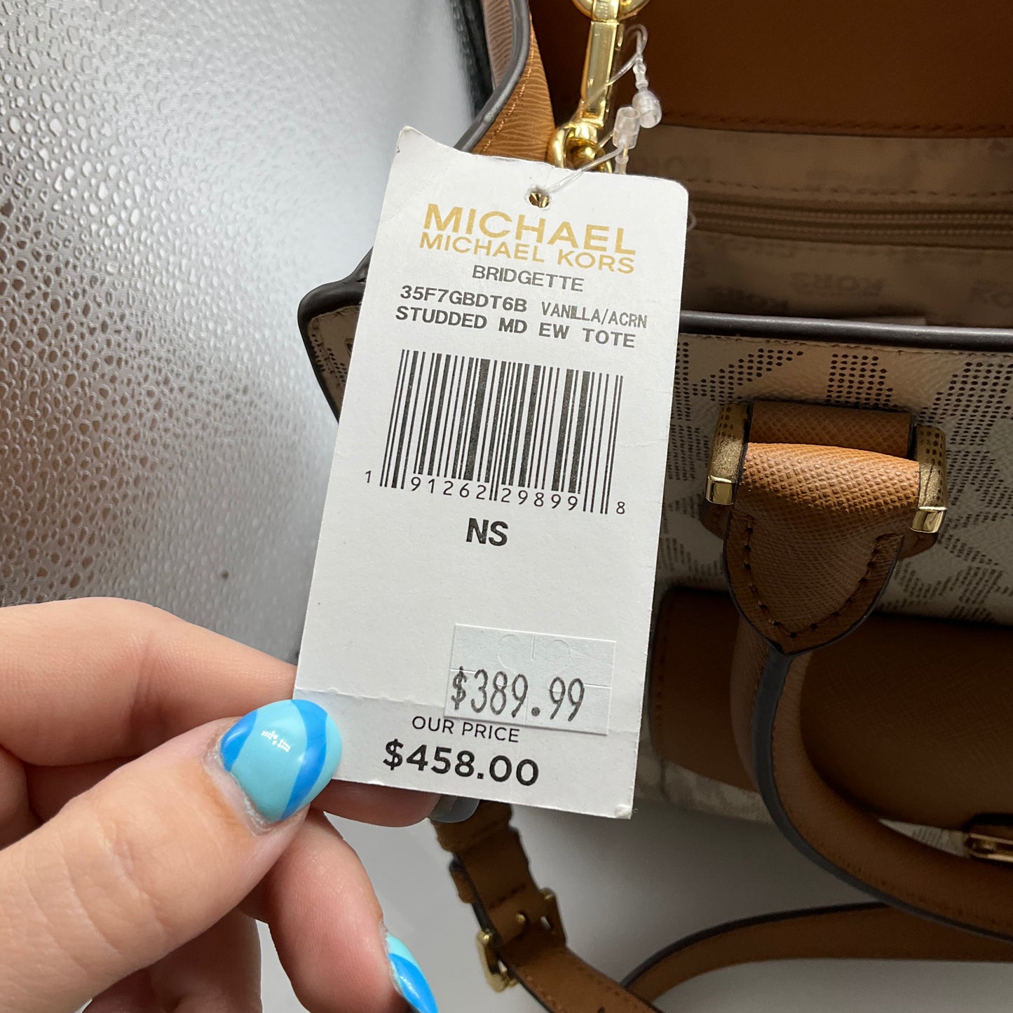 HANDBAG DESIGNER by MICHAEL KORS In BROWN, Size: MEDIUM