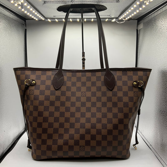 Handbag Luxury Designer By Louis Vuitton In Brown, Size:Large