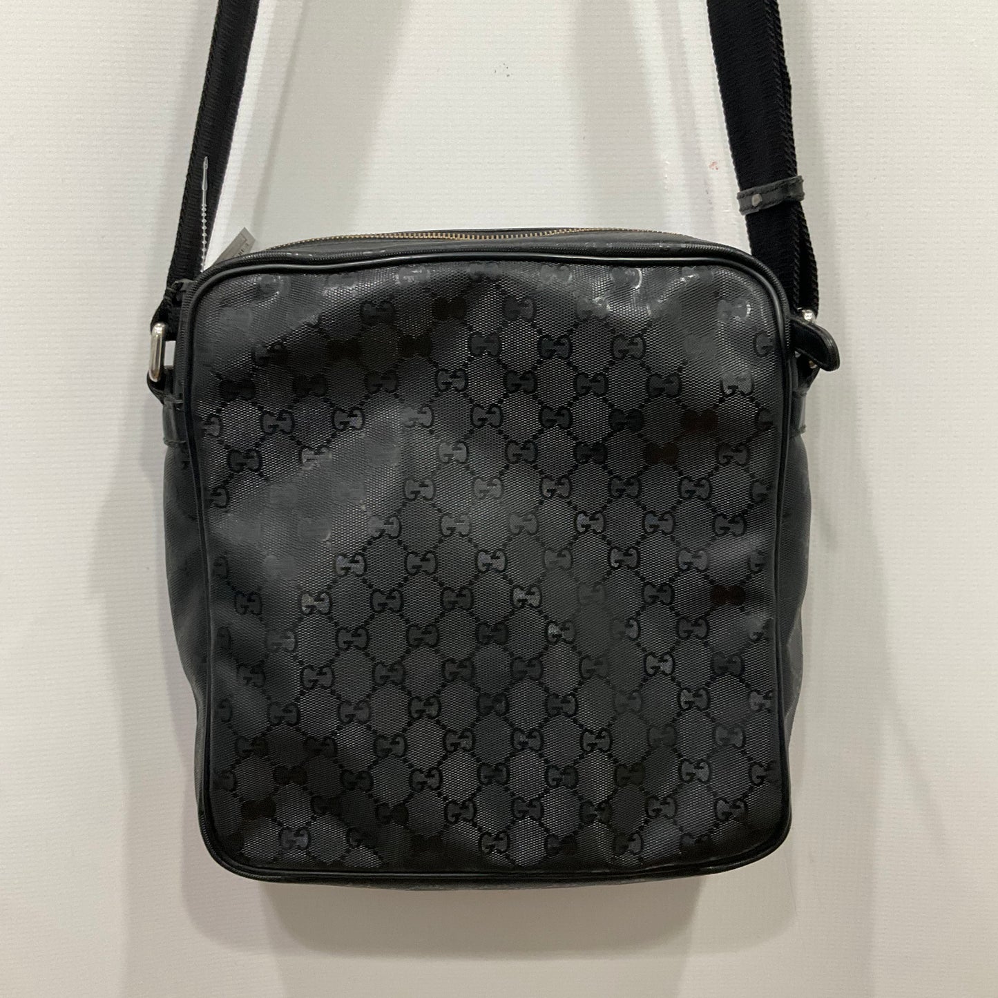 Crossbody Luxury Designer By Gucci In Black, Size:Medium