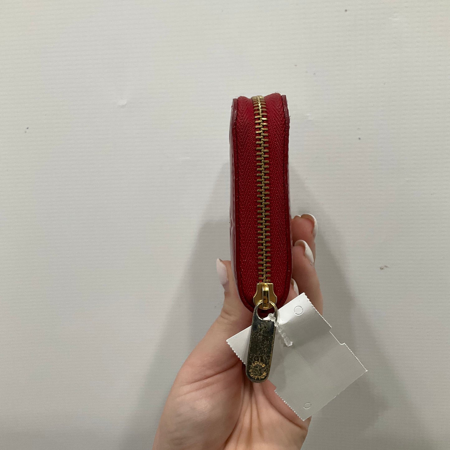 Vernis Zippy Wallet Wallet Luxury Designer By Louis Vuitton In Red, Size:Small