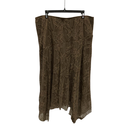 Skirt Maxi By Ultra Pink In Brown, Size: Xl