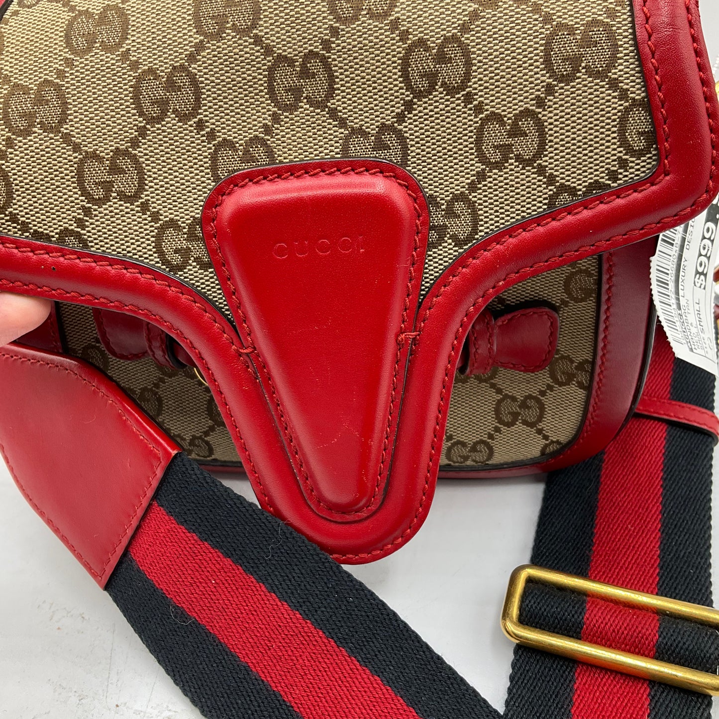 Handbag Luxury Designer By Gucci, Size: Small