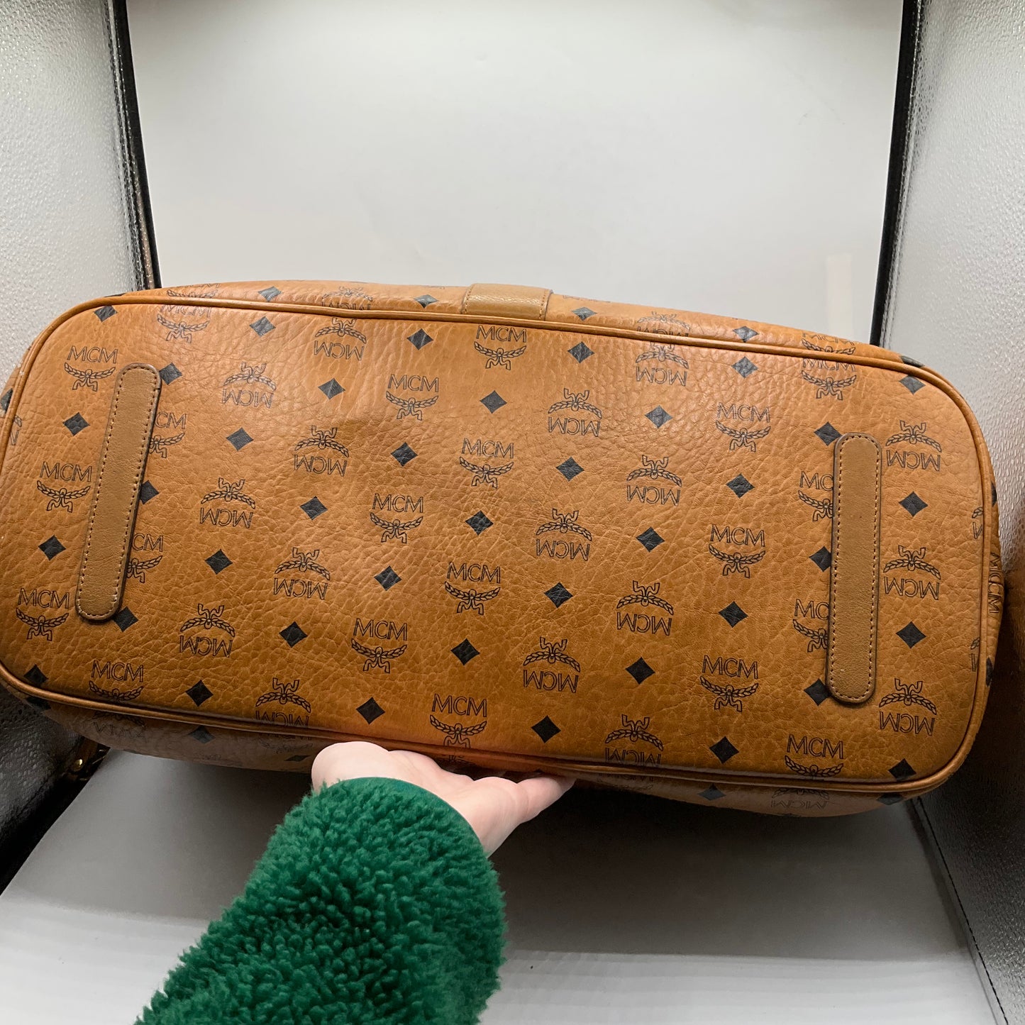 Handbag Luxury Designer By Mcm, Size: Large