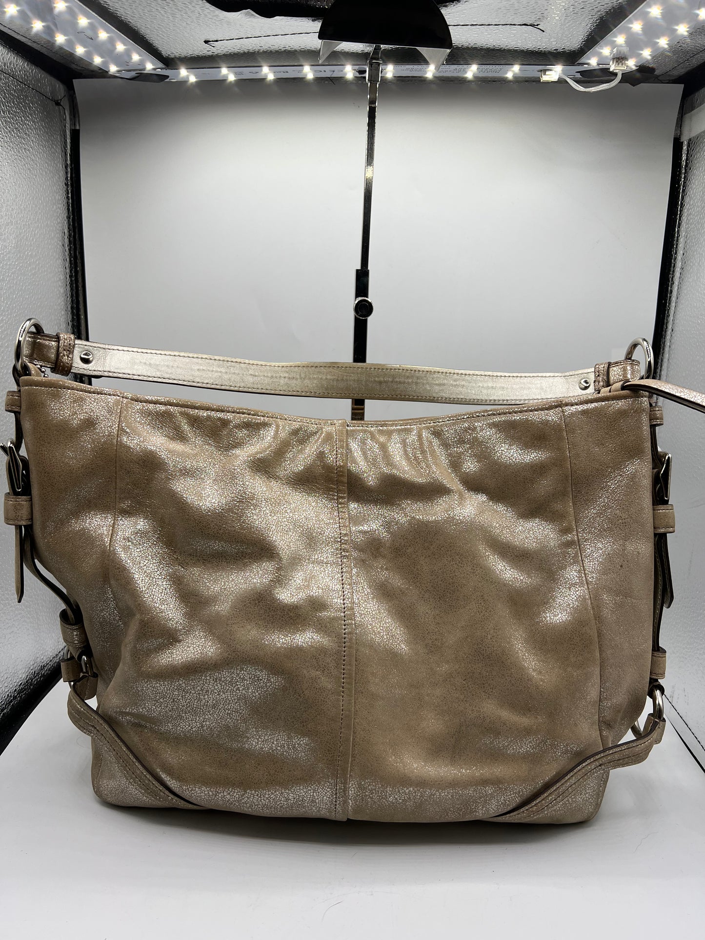 HANDBAG DESIGNER by COACH In SILVER, Size: LARGE