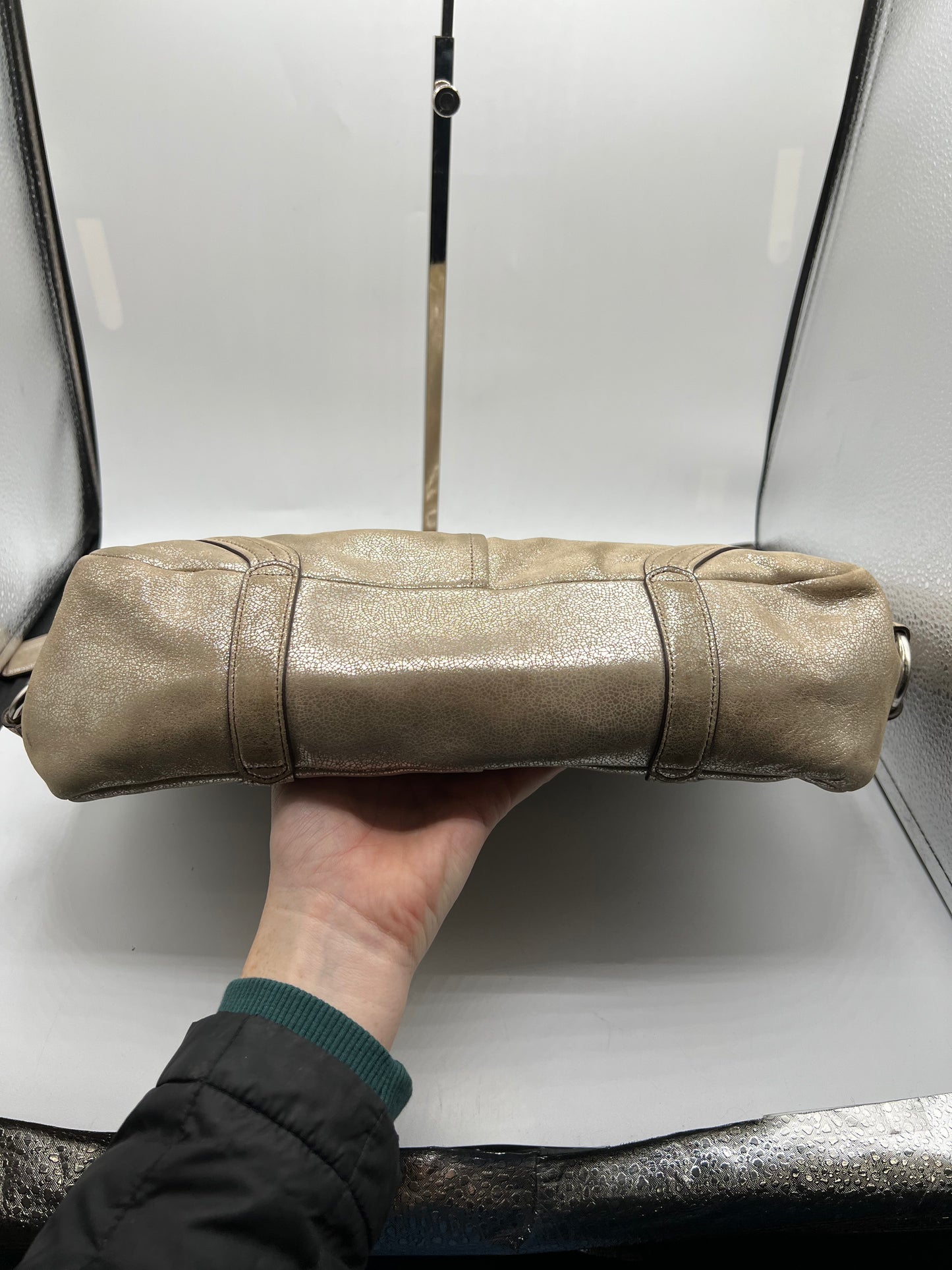 HANDBAG DESIGNER by COACH In SILVER, Size: LARGE