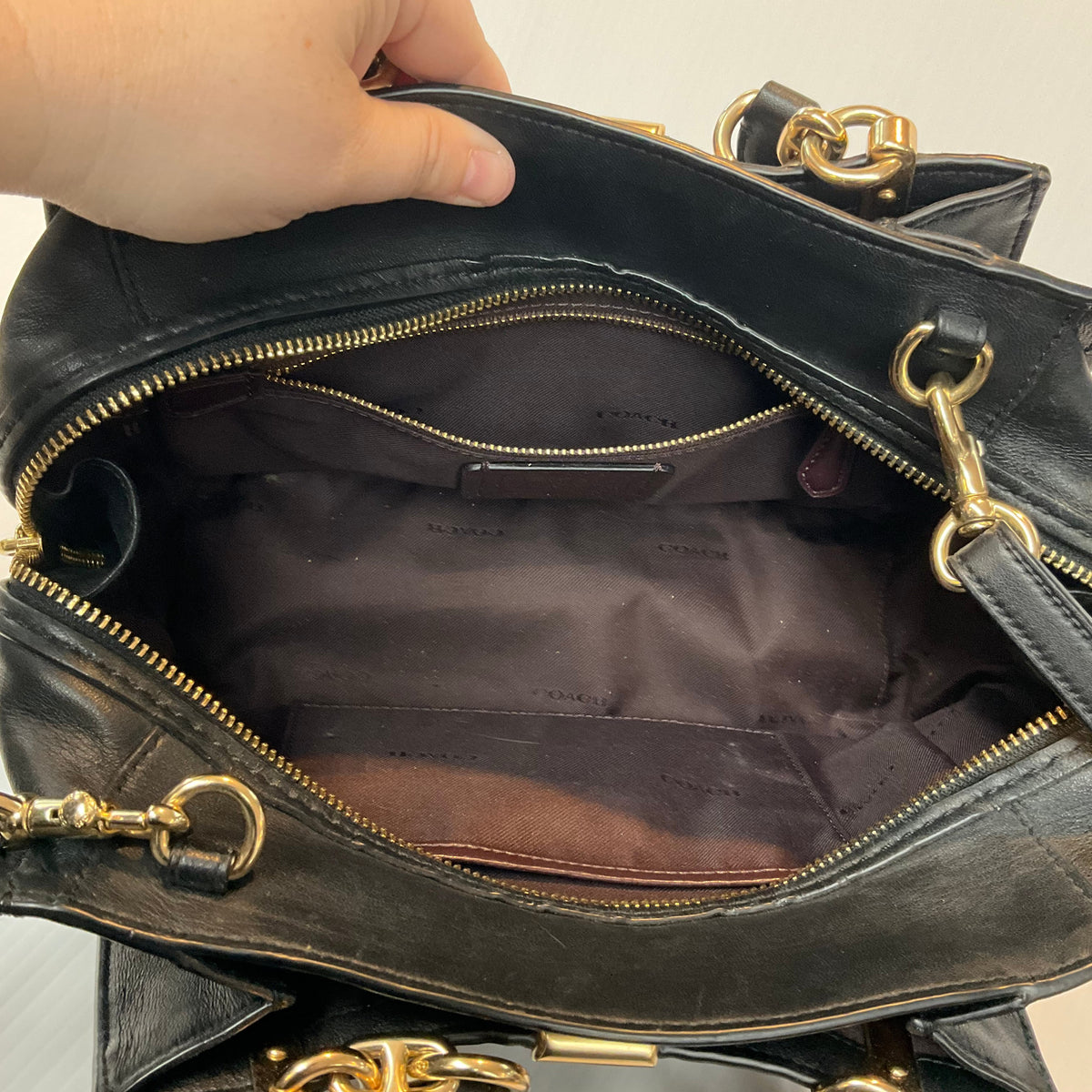 Crossbody Designer By Coach, Size: Small