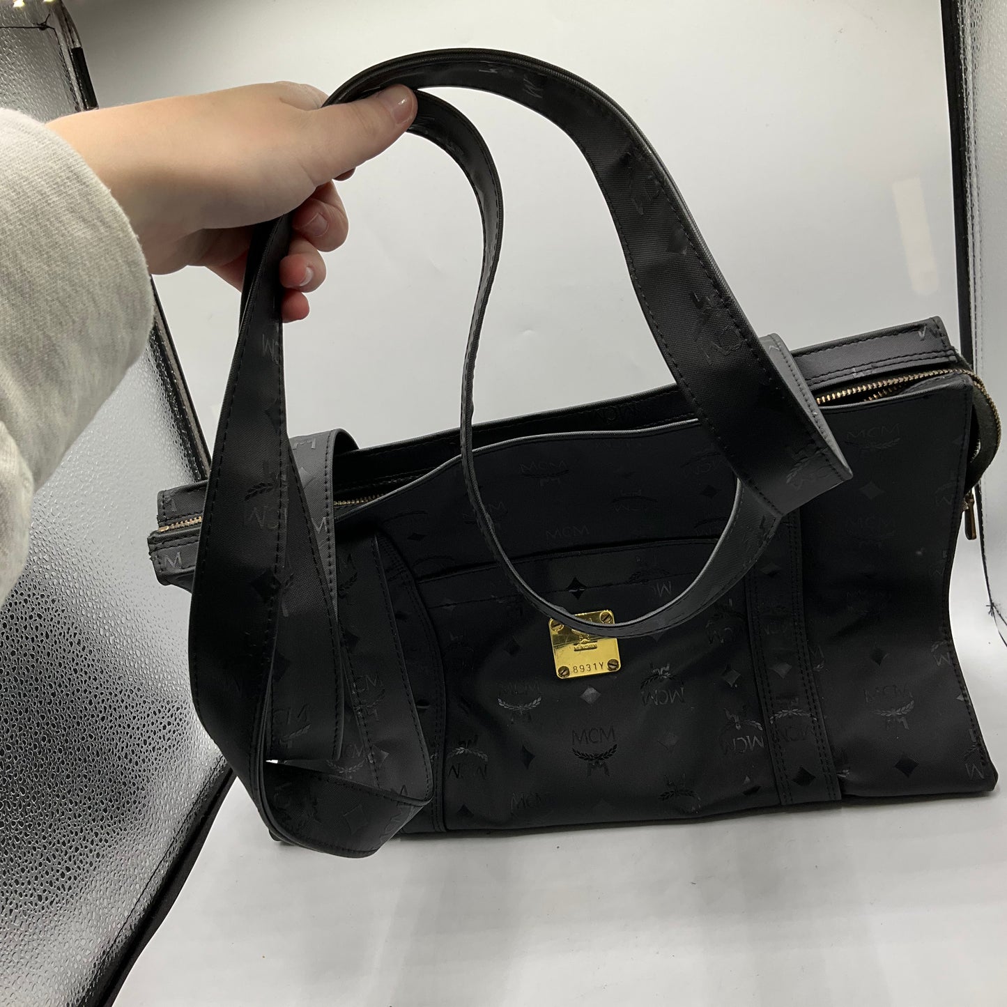 Tote Luxury Designer By Mcm, Size: Large