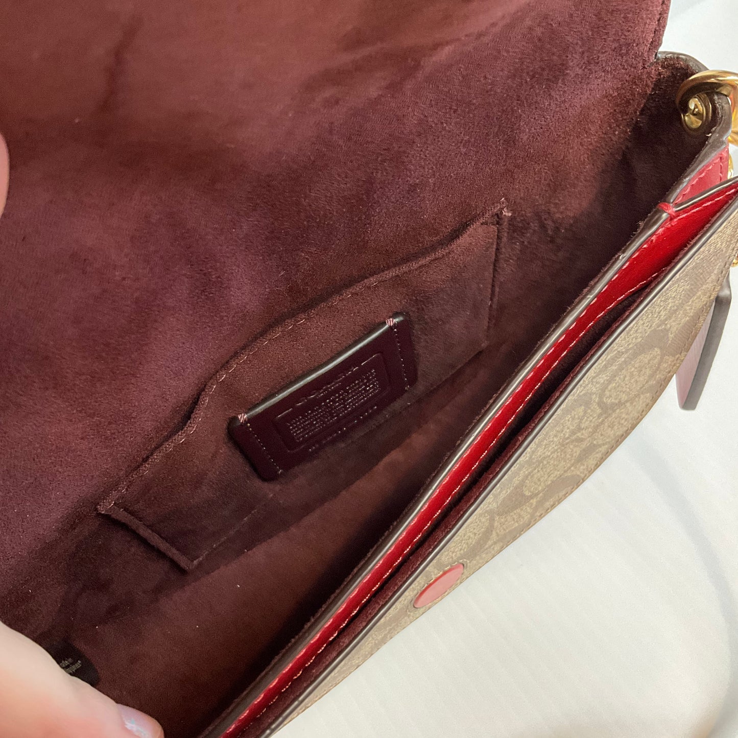 Crossbody Designer By Coach, Size: Small